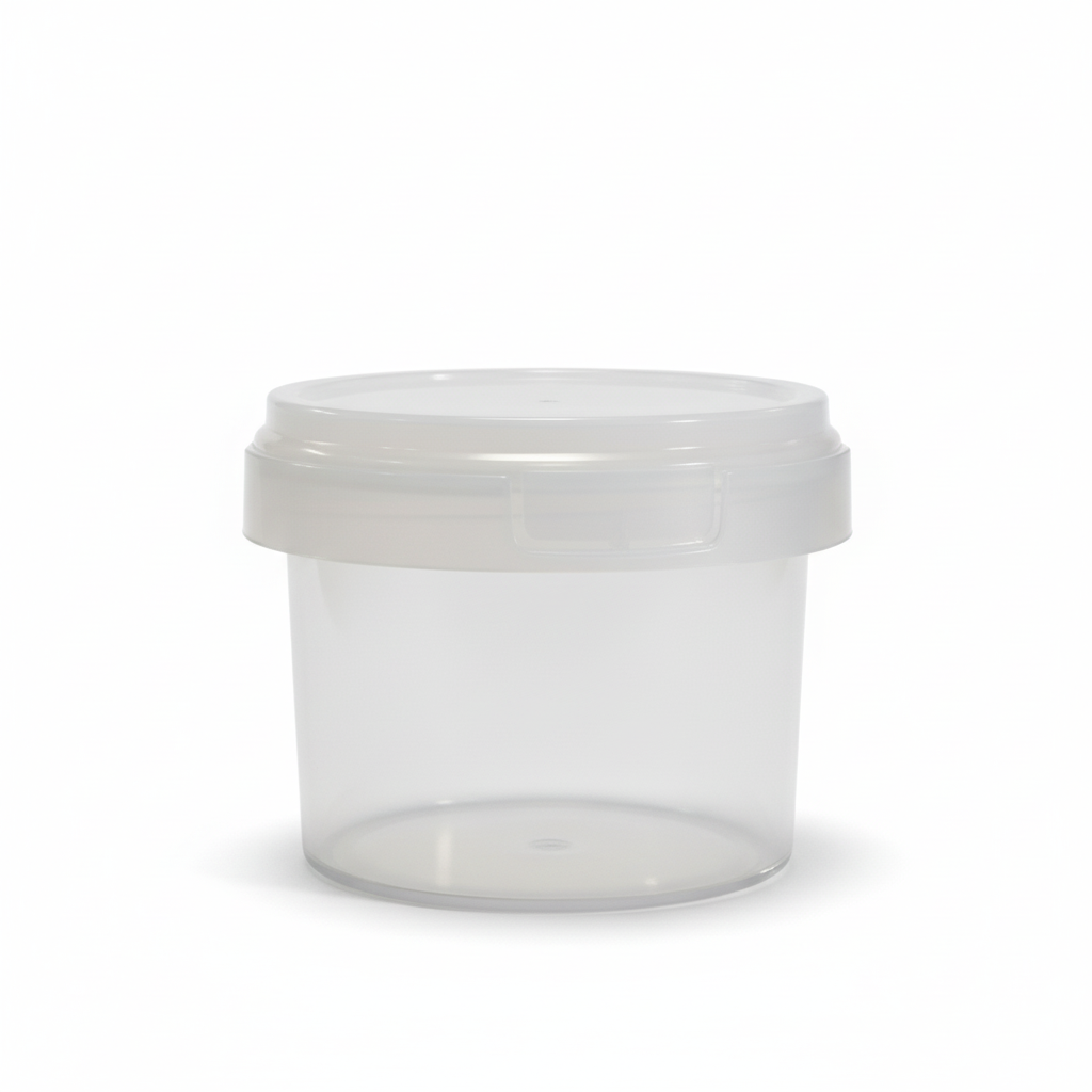 IML Round Tub with Lid 100 ml Transparent