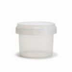IML Round Tub with Lid 100 ml White