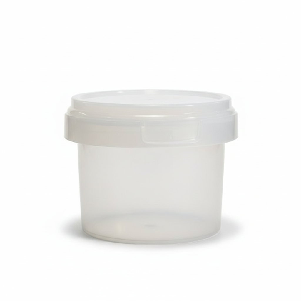IML Round Tub with Lid 100 ml White
