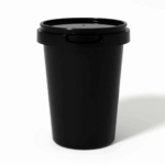 IML Round Tub with Lid 500 ml Black