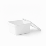 IML Square Tub with Lid 1000ml White