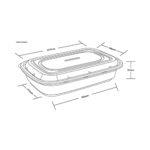 Mango Series 1000 ml Dimensions