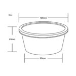 Round Series 16 OZ Dimensions