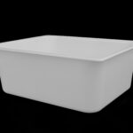 GN Pans: DP1/2-120 mm White